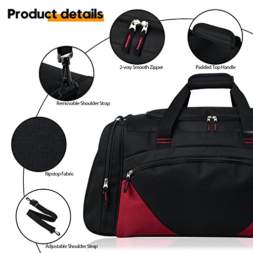 Mens Gym Bag, 55L Large Sports Duffle Bags, Workout Bags Lightweight