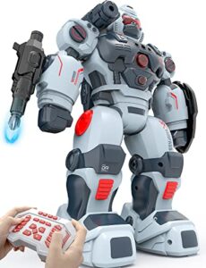 toylefun robot toys for boys kids 5-7 year old remote control robots gifts for 6-8 birthday present toy hand gesture rc sensing 2022 hot smart programmable robotics for 3 4 6 9 10 11 and up