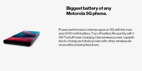 Motorola Edge+ 256GB 5G UW Thunder Gray for Verizon (Renewed)