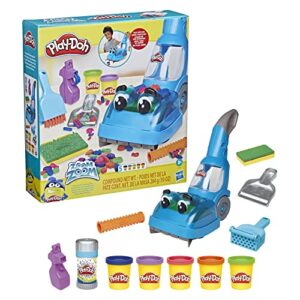 Play-Doh Zoom Vacuum and Cleanup Toy, Kids Cleaner with 5 Cans