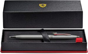 a.t. cross century classic limited collection for scuderia ferrari .titanium gray satin finish with polished black appointments and perforated clip modeled after the nose & cockpit of their racecar