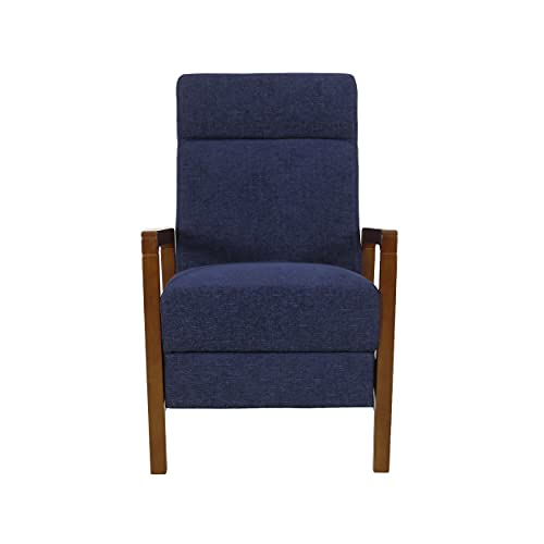 Christopher Knight Home Neihart Recliner, Navy Blue + Brown