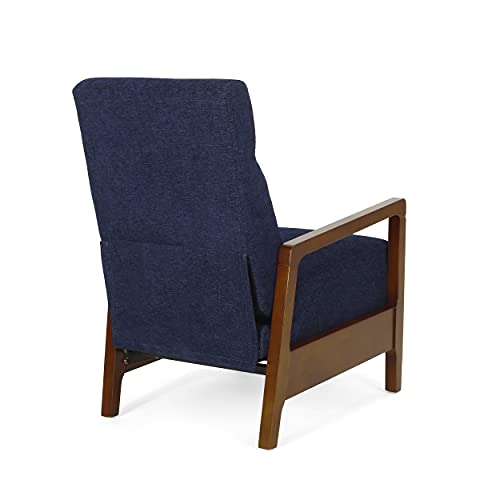 Christopher Knight Home Neihart Recliner, Navy Blue + Brown