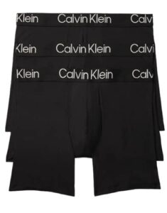 calvin klein men's ultra soft modern modal boxer brief, 3 black, s
