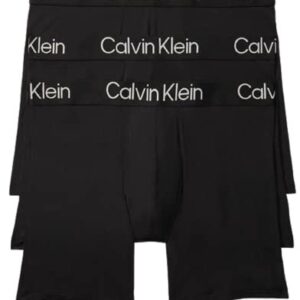 Calvin Klein Men's Ultra Soft Modern Modal Boxer Brief, 3 Black, S