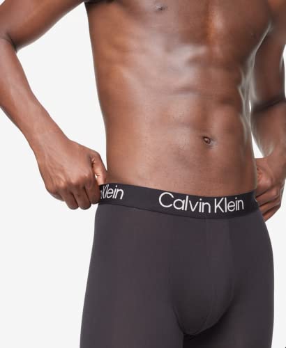 Calvin Klein Men's Ultra Soft Modern Modal Boxer Brief, 3 Black, S