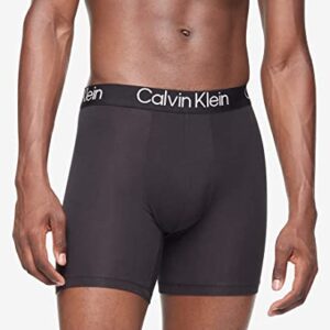 Calvin Klein Men's Ultra Soft Modern Modal Boxer Brief, 3 Black, S