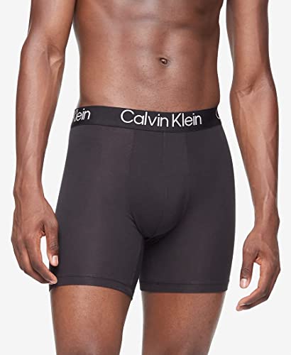 Calvin Klein Men's Ultra Soft Modern Modal Boxer Brief, 3 Black, S