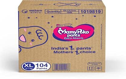 MamyPoko Pants Extra Absorbers - XL (104 Pieces)