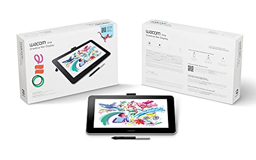 Wacom DTC133W0A One Digital Drawing Tablet + 13.3" Screen (Renewed) Bundle with 1 YR CPS Enhanced Protection Pack