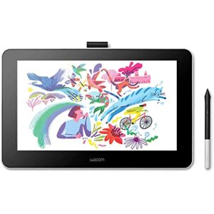 Wacom DTC133W0A One Digital Drawing Tablet + 13.3" Screen (Renewed) Bundle with 1 YR CPS Enhanced Protection Pack