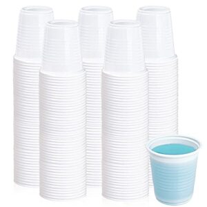 lilymicky 500 pack 3 oz disposable plastic cups, bathroom cups, 3 ounce plastic mouthwash cups, small jello shot cups for tasting, drinking and party