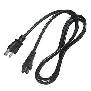 us standard laptop power cord - 6ft / 1.8m 18awg nema 5-15p to iec 60320 c5 universal 3 prong ac power cable replacement desktop charger 3 pin 10a 125v wire for notebook computer adapter tv printer
