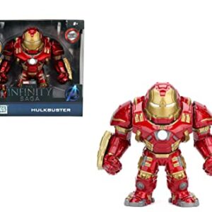 Jada Toys Marvel 6" Hulkbuster & 2" Iron Man Die-Cast Collectible Toy Figure, Red,33431