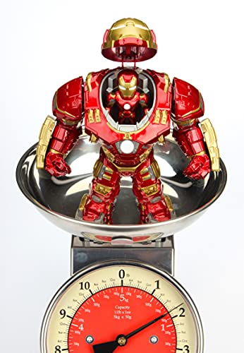 Jada Toys Marvel 6" Hulkbuster & 2" Iron Man Die-Cast Collectible Toy Figure, Red,33431