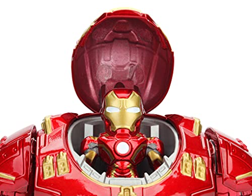 Jada Toys Marvel 6" Hulkbuster & 2" Iron Man Die-Cast Collectible Toy Figure, Red,33431