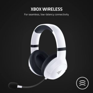 Razer Kaira Wireless Gaming Headset for Xbox Series X|S, Xbox One: Triforce Titanium 50mm Drivers - Cardioid Mic - Breathable Memory Foam Ear Cushions - EQ Pairing Button - Windows Sonic - White