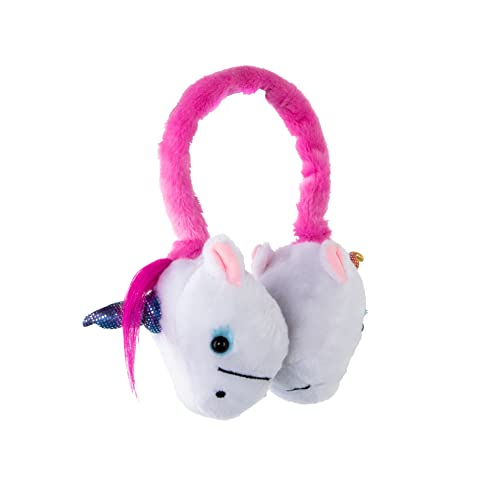 Coby Wired Kids Headphones | Lightweight Cuddle Earphones with Microphone | Volume Limiting 85dB | Plush Headset for Children| On-Ear Kids Headphones for Kids for School (Unicorn Sparkle)
