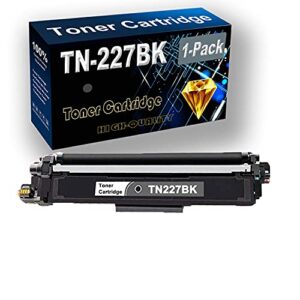 kolasels 1-pack (black) compatible high yield tn-227 tn227 | tn-227bk imaging toner cartridge use for hl-l3210cw hl-l3230cdw hl-l3270cdw printer