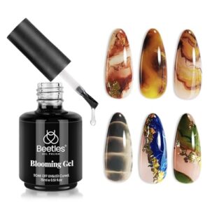 beetles nail blooming gel 15ml clear uv led blossom gel polish for spreading effect marble natural stone watercolor floral print soak off nail gel diy nail art design manicure