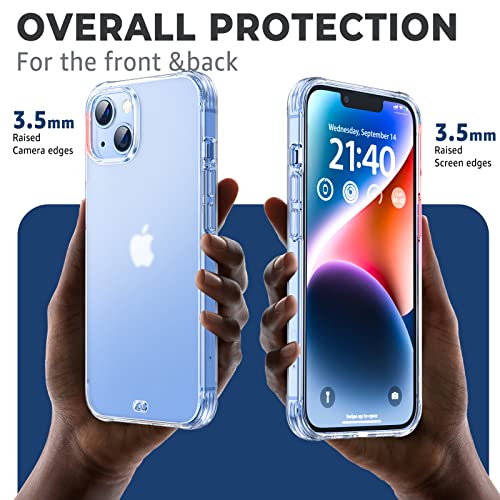 ORIbox for iPhone 13 mini Case Clear,Translucent Matte case with Soft Edges, Lightweight,iPhone 13 mini Phone Clear Case for Women Men Girls Boys Kids