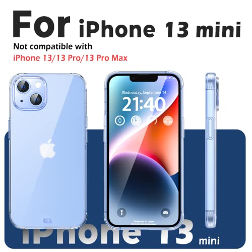 ORIbox for iPhone 13 mini Case Clear,Translucent Matte case with Soft Edges, Lightweight,iPhone 13 mini Phone Clear Case for Women Men Girls Boys Kids