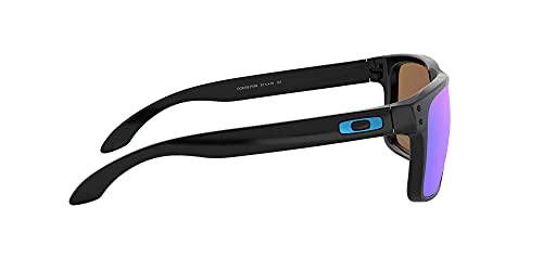 Oakley OO9102 Holbrook Sunglasses+ Vision Group Accessories Bundle for mens (Polished Black/Prizm Sapphire (9102F5)