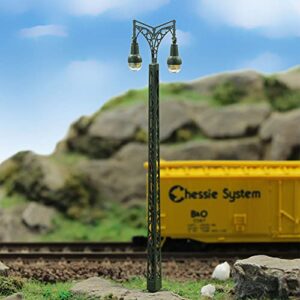 LQS58 3pcs Model Railway Lights Lattice Mast lamp Track Light N Scale 1:160 Layout (N Scale)