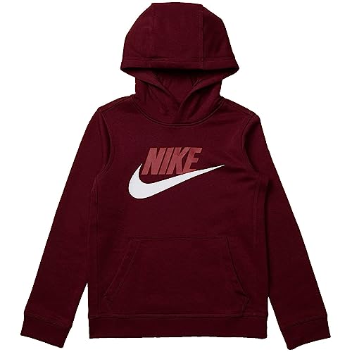 Nike Boy's Sportswear Club Fleece Pullover (Little Kids/Big Kids) Dark Beetroot LG (14-16 Big Kid)