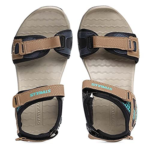 Paragon Stimulus Men/Women's Adjustable Strap with Arch Support Sandals (Beige, numeric_8)