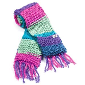 Creativity for Kids Learn to Knit Pocket Scarf - DIY Knitting Kit for Beginners, Kids Craft Kit