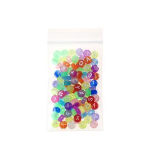 Somoga 200 PCS 2" x 3" Thick 4 Mil Small Clear Zip Poly Bags Plastic Reclosable Zip Seal Lock Bags Heavy-Duty Necklace Ring Coin Beads Jewelry Pill Zipper Bag