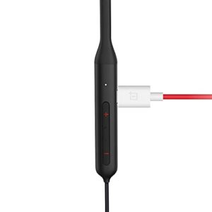 OnePlus Bullets Wireless Z Bass Edition in-Ear Earphone with Mic, Passive Noise Cancellation (Bluetooth 5.0, Quick Switch) (Bold Black)