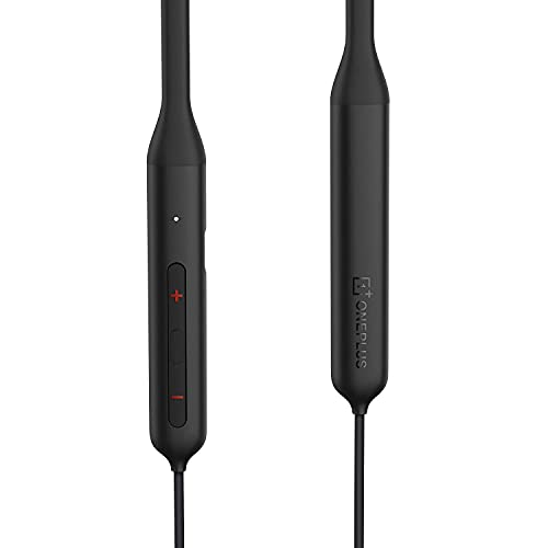 OnePlus Bullets Wireless Z Bass Edition in-Ear Earphone with Mic, Passive Noise Cancellation (Bluetooth 5.0, Quick Switch) (Bold Black)