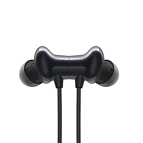 OnePlus Bullets Wireless Z Bass Edition in-Ear Earphone with Mic, Passive Noise Cancellation (Bluetooth 5.0, Quick Switch) (Bold Black)