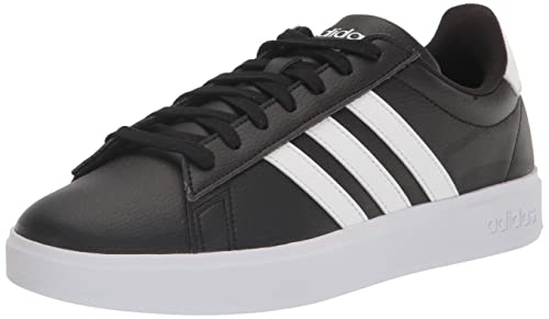 adidas Men's Grand Court 2.0 Tennis Shoe, Core Black/FTWR White/Core Black, 11