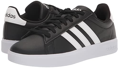 adidas Men's Grand Court 2.0 Tennis Shoe, Core Black/FTWR White/Core Black, 11