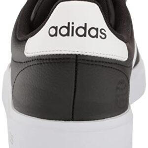 adidas Men's Grand Court 2.0 Tennis Shoe, Core Black/FTWR White/Core Black, 11