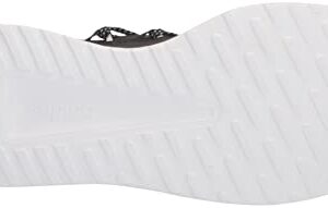 adidas Men's Lite Racer Adapt 5.0 Running Shoe, White/Black/White, 9.5