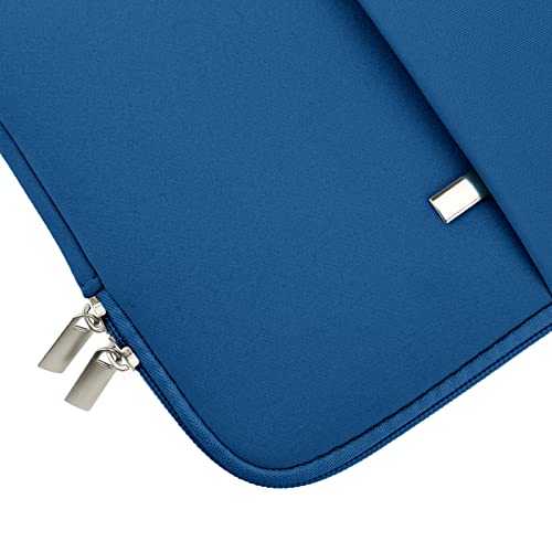 MicaYoung 11-11.6 Inch Laptop Sleeve Shockproof Case Padded Computer Protective Cover with Pocket Compatible with 11.6" MacBook Acer ASUS HP Stream Dell Samsung Chromebook Notebook, Navy Blue