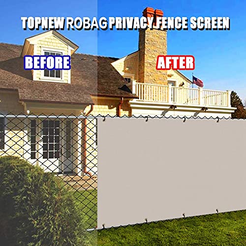 XIANPING Shade Cloth 2.3'x13.12' Privacy Protective Screens Weather-Resistant UV Resistant Polyester with Grommets with Acessories for Deck Patio Pergola Outdoor Backyard, Light Brown