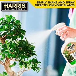 Harris Neem Oil Spray for Plants, Cold Pressed Ready to Use, 20oz