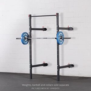 Titan Fitness T-3 Series 82-inch Wall Mounted Folding Power Rack, Space Savings Rack, Folds up to 5â€ from the Wall