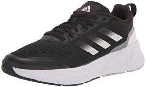 adidas men's questar running shoe, black/white/grey, 12