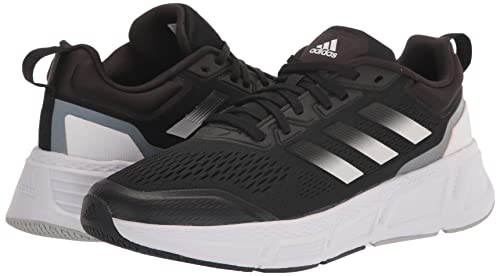 adidas Men's Questar Running Shoe, Black/White/Grey, 12