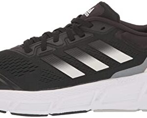 adidas Men's Questar Running Shoe, Black/White/Grey, 10.5