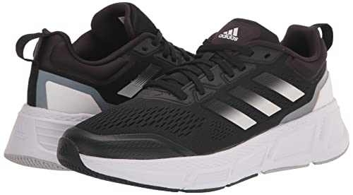 adidas Men's Questar Running Shoe, Black/White/Grey, 10.5