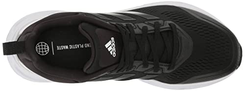 adidas Men's Questar Running Shoe, Black/White/Grey, 10.5