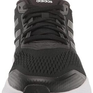 adidas Men's Questar Running Shoe, Black/White/Grey, 11