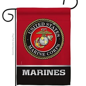 US MILITARY United State Garden Flag Armed Forces Marine Corps USMC Semper Fi American Military Veteran Retire Official House Decoration Banner Small Yard Gift Double-Sided, Made in USA